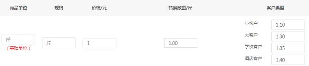 生鮮蔬菜按客戶(hù)類(lèi)型定價(jià)